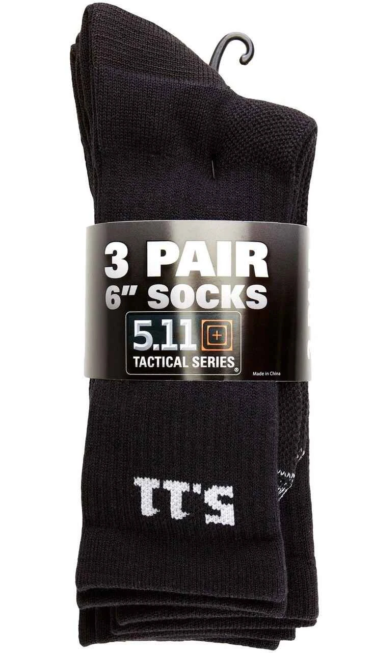 5.11 Tactical 6" Sock 3-Pack 50078 5.11 Tactical 6" Sock 3-Pack 50078 -Tactical Apparel Store 5.11 tactical 6 sock 3 pack 50078 50078 51 39265.1597352202