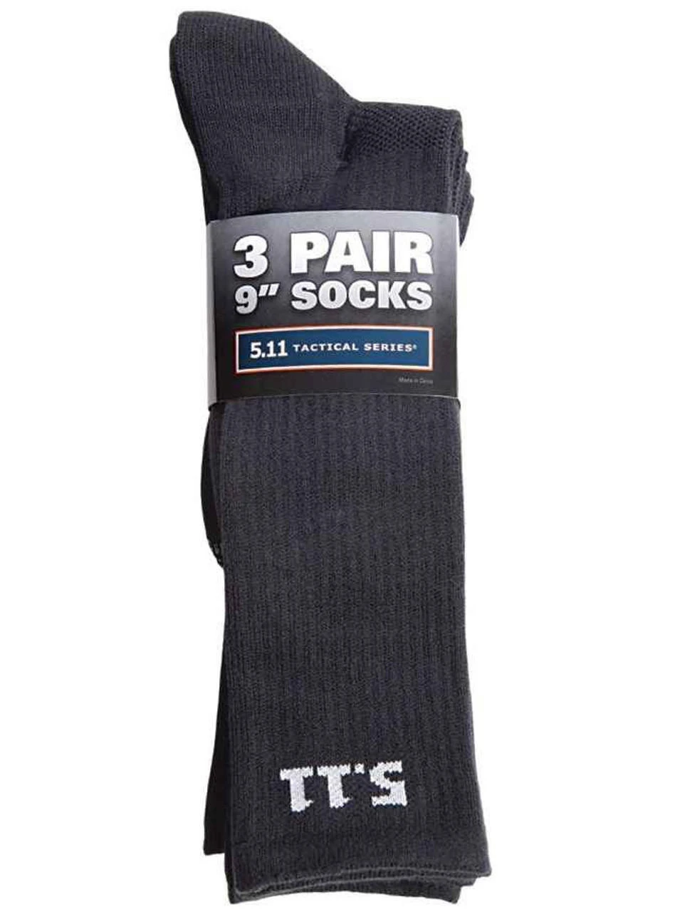 5.11 Tactical 9" Sock 3-Pack 59121 5.11 Tactical 9" Sock 3-Pack 59121 -Tactical Apparel Store 5.11 tactical 9 sock 3 pack 59121 59121 43639.1662580774