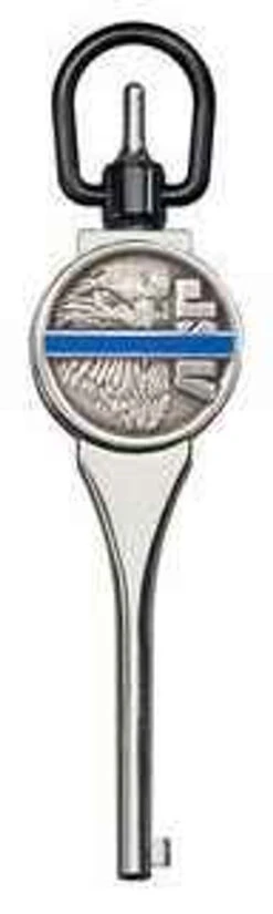 ASP Black Chrome Blue Line G1 Extended Handcuff Key 56316 -Tactical Apparel Store asp black chrome blue line g1 extended handcuff key 56316 43709.1599187725