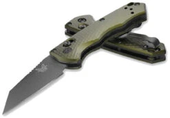Benchmade 2900BK-2 Woodland Green Auto Immunity Wharncliffe Tactical EDC Automatic Knife