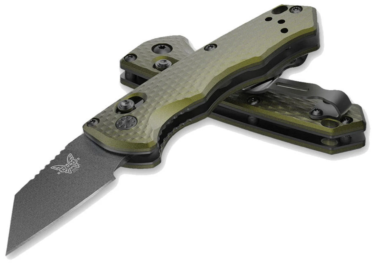 Benchmade 2950BK-2 Woodland Green Partial Immunity Wharncliffe Tactical EDC Folding Knife Benchmade 2950BK-2 Woodland Green Partial Immunity Wharncliffe Tactical EDC Folding Knife -Tactical Apparel Store benchmade 2950bk 2 woodland green partial immunity wharncliffe tactical edc folding knife 2950bk 2 85492.1676424598