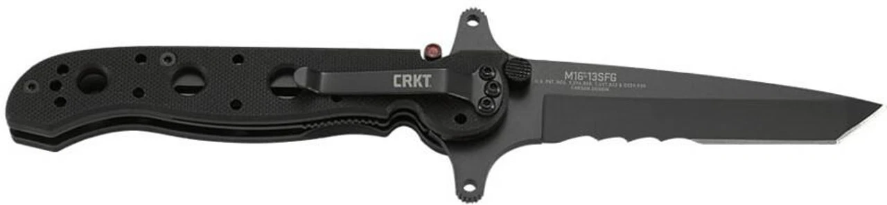 CRKT M16-13SFG Black Special Forces Tanto Flipper Folding Knife CRKT M16-13SFG Black Special Forces Tanto Flipper Folding Knife -Tactical Apparel Store columbia river knife and tool m16 special forces knife m16 13sfg 38717.1656347805
