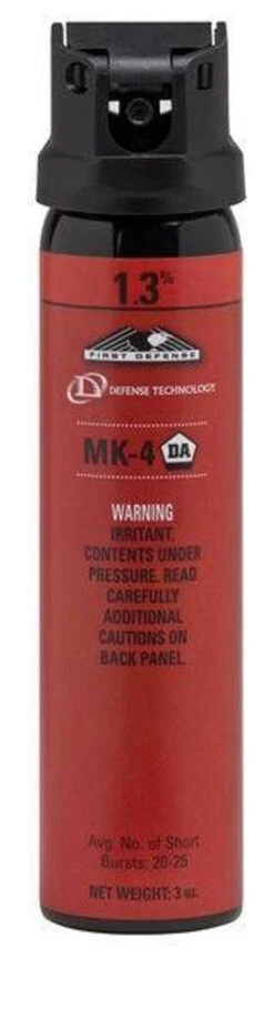 Defense Technology First Defense 1.3% MK-4 OC Aerosol -Tactical Apparel Store defense technology first defense 1.3percent mk 4 oc aerosol mk4 81425.1603770713
