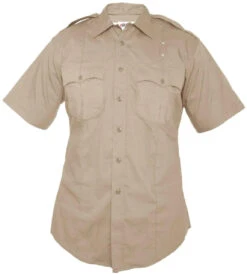 Elbeco Men's LASD Class B RipStop Tan Short Sleeve Uniform Shirt
