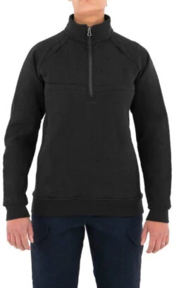 First Tactical Women's 1/4 Zip Cotton Job Shirt 128507 -Tactical Apparel Store first tactical womens 14 zip cotton job shirt 128507 19821.1626383701