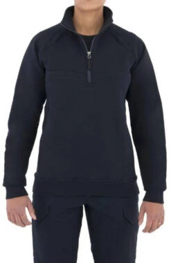 First Tactical Women's 1/4 Zip Cotton Job Shirt 128507 -Tactical Apparel Store first tactical womens 14 zip cotton job shirt 128507 32245.1601548111