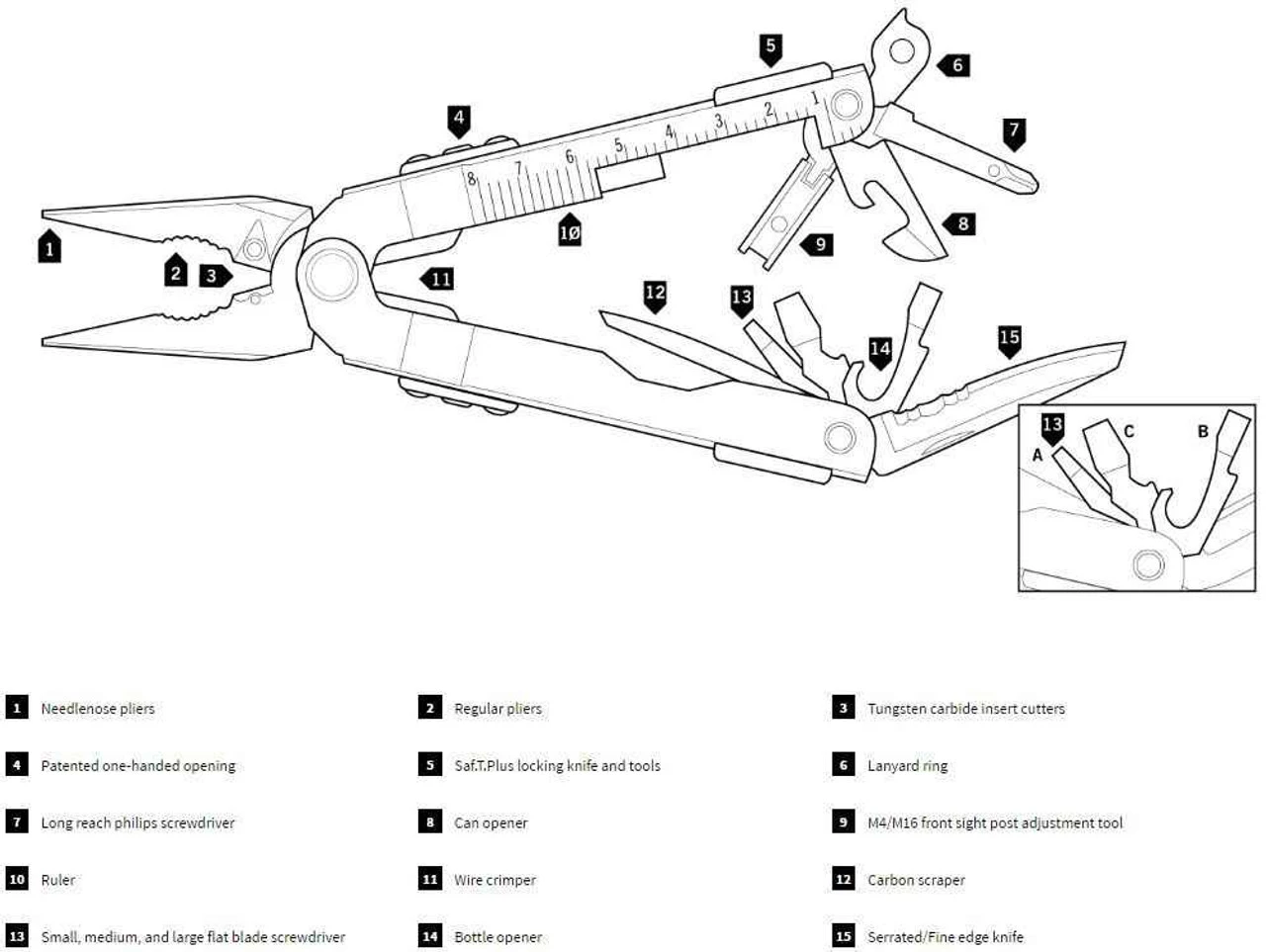 Gerber Multi-Plier 600-ST Gerber Multi-Plier 600-ST -Tactical Apparel Store gerber multi plier 600 st 30 000588 77222.1599161611