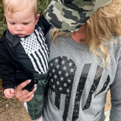 LA Police Gear Distressed Flag Baby Onesie -Tactical Apparel Store la police gear distressed flag baby onesie df onesie 01813.1645189711