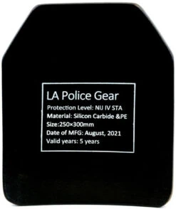 LA Police Gear Level IV 10" X 12" Ceramic Multi-Curve Ballistic Armor Rifle Plate -Tactical Apparel Store la police gear level iv 10 x 12 ceramic multi curve ballistic armor rifle plate l4 mc10x12 99804.1636477298