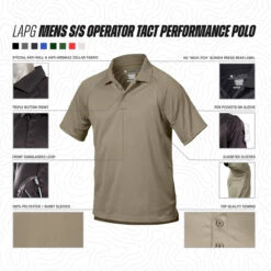 LA Police Gear Men's Operator Tact Performance Polo -Tactical Apparel Store la police gear mens operator tact performance polo pps2011 05833.1649430034