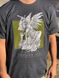 LA Police Gear Men's St. Michael Defende Nos T- Shirt -Tactical Apparel Store la police gear mens st michael defende nos t shirt defende stmichael 36539.1603739194