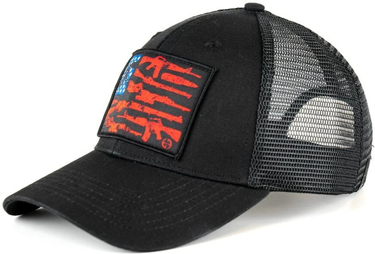 LA Police Gear Woven Gun Flag Hat LA Police Gear Woven Gun Flag Hat -Tactical Apparel Store la police gear woven gun flag hat wgunflaghat 91124.1626152485