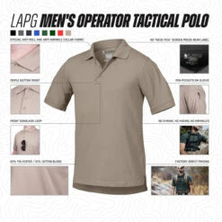LAPG Men's Operator Tactical Polo 3 LAPG Men's Operator Tactical Polo -Tactical Apparel Store lapg mens operator tactical polo oppolo 93032.1648132372