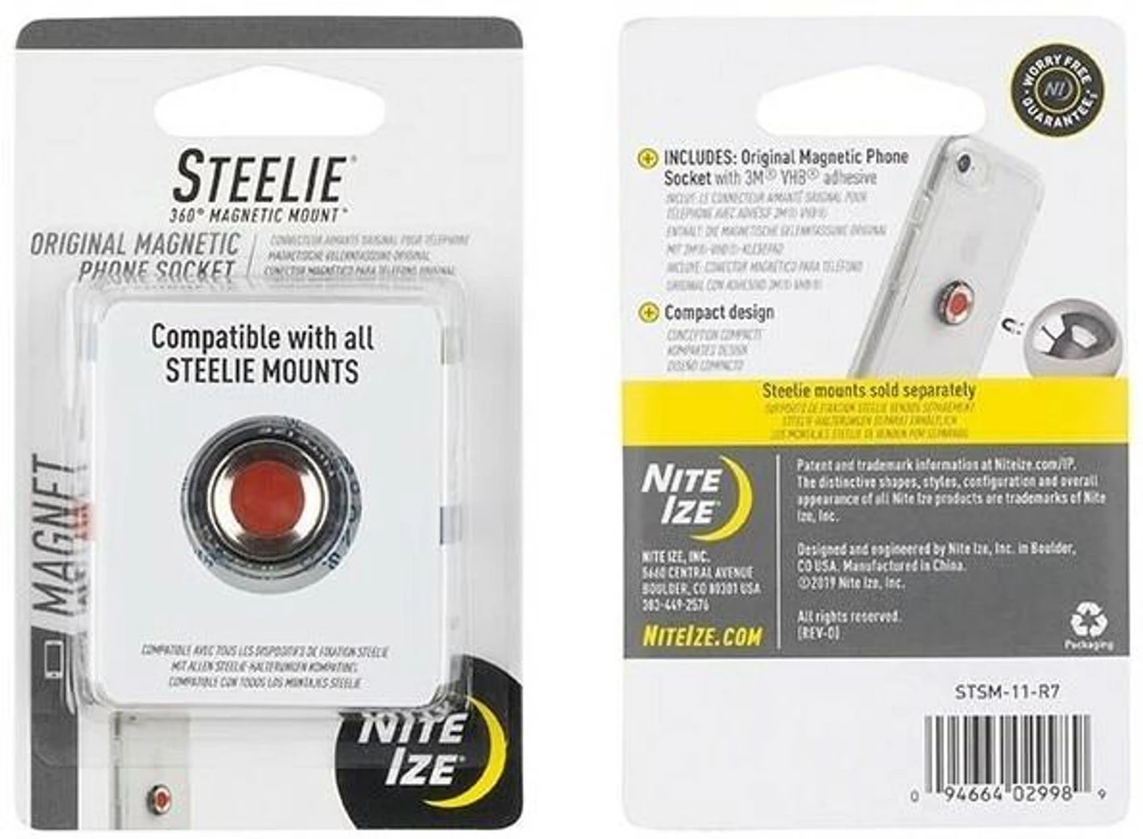Nite Ize Steelie Magnetic Phone Socket Nite Ize Steelie Magnetic Phone Socket -Tactical Apparel Store nite ize steelie magnetic phone socket stsm 11 r7 19194.1607988808
