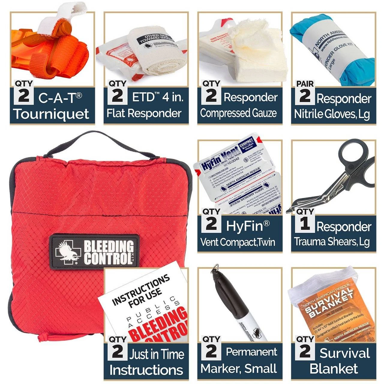 North American Rescue Public Access Bleeding Control Twin Pack North American Rescue Public Access Bleeding Control Twin Pack -Tactical Apparel Store north american rescue public access bleeding control twin pack nar 80 0951 14783.1683217984