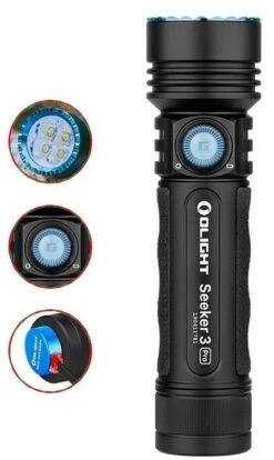 Olight Black Seeker 3 Pro Bright Flashlight -Tactical Apparel Store olight black seeker 3 pro bright flashlight seeker3pro 75210.1652372428