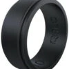 Qalo Men's Tungsten Step Edge Polished Ring QS9-MXM