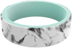 Qalo Women's Switch Reversible White Marble & Aqua Silicone Ring -Tactical Apparel Store qalo womens switch reversible white marble and aqua silicone ring qs9 usq 12308.1646086151