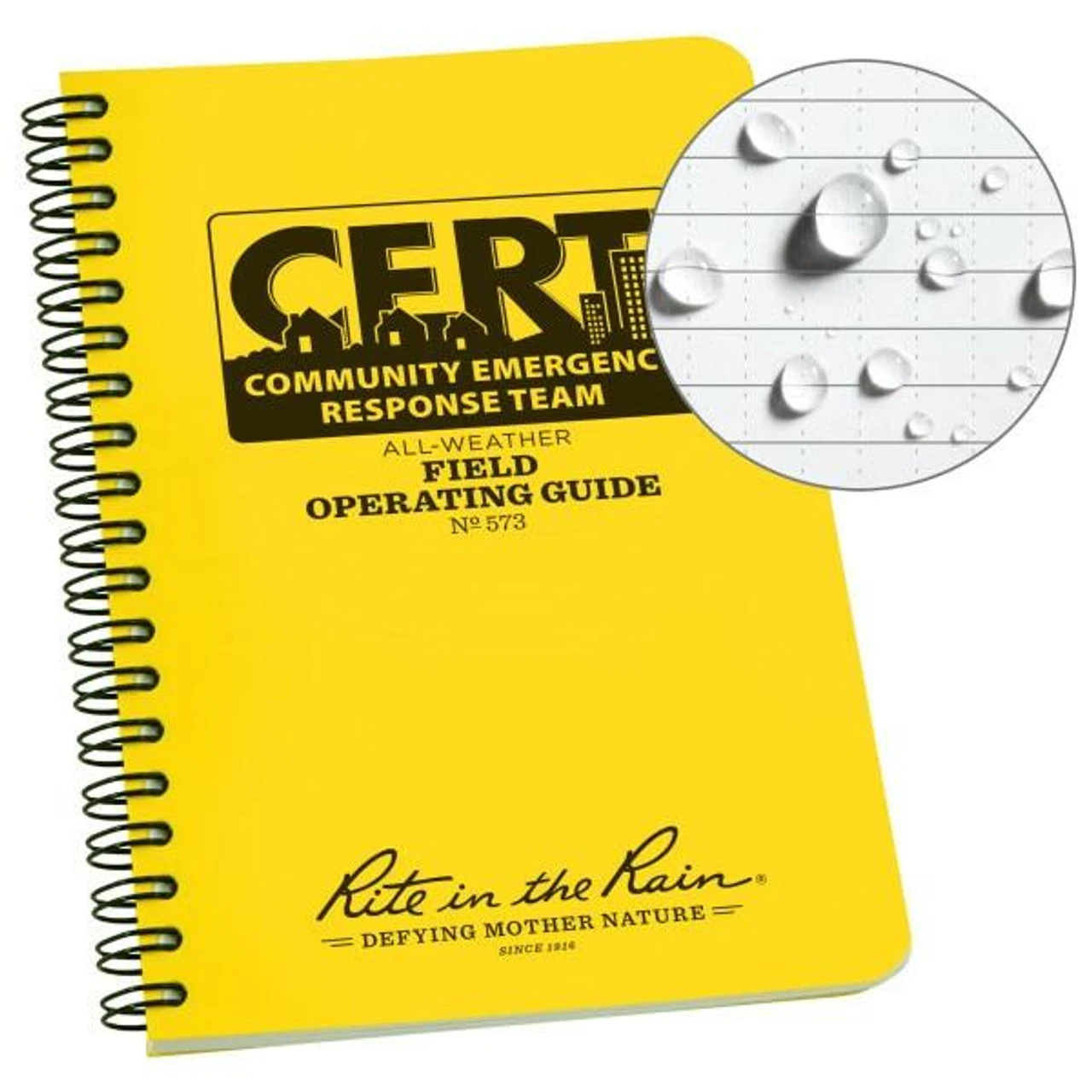 Rite in the Rain 573 4.875" x 7" Cert Field Operating Guide Rite In The Rain 573 4.875" X 7" Cert Field Operating Guide -Tactical Apparel Store rite in the rain 573 4.875 x 7 cert field operating guide 573 ri 58541.1620906165