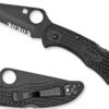 Spyderco Delica 4 Lightweight All Black Folding Knife 2 Spyderco Delica 4 Lightweight All Black Folding Knife -Tactical Apparel Store spyderco delica 4 lightweight all black folding knife c11psbbk 69171.1603745137