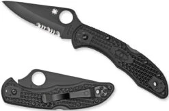 Spyderco Delica 4 Lightweight All Black Folding Knife