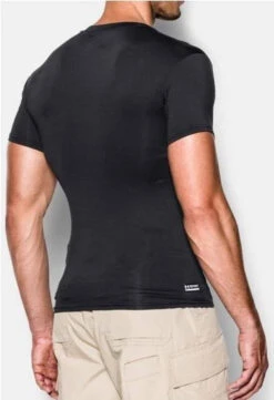 Under Armour Men's Tactical HeatGear Compression V-Neck T-Shirt -Tactical Apparel Store under armour heatgear v neck t shirt 1216010 31753.1601533725